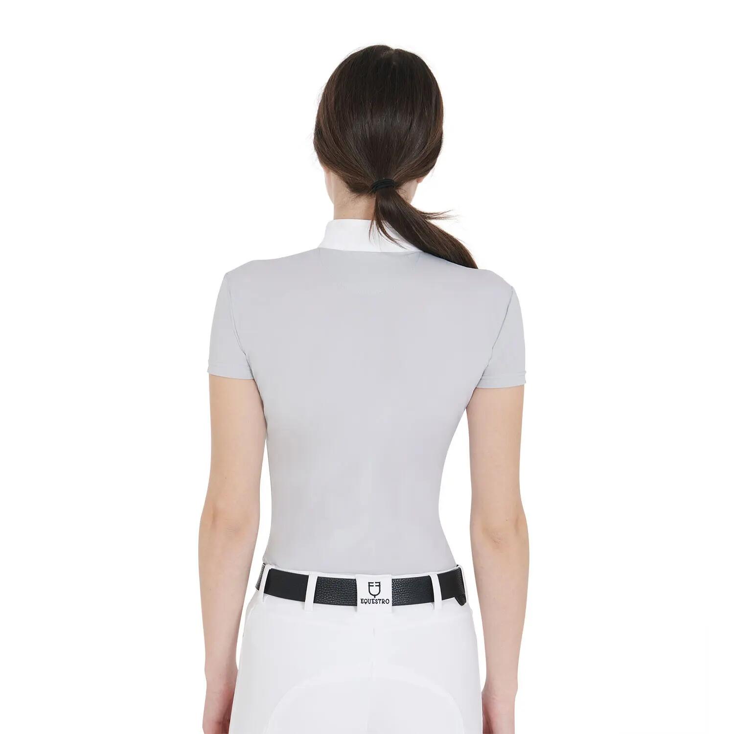 Polo donna da concorso slim fit mezza manica 2/4