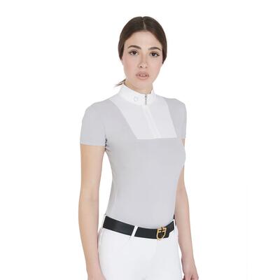 Dames slim fit showshirt met korte mouwen