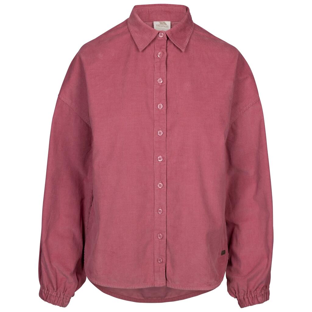 Womens Long Sleeve Shirt Button Up Corduroy with Balloon Sleeve Kelsi
