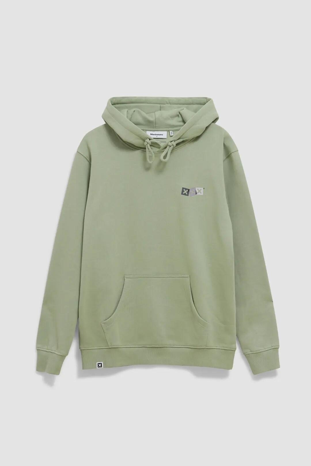 Sudadera con Capucha Blue Banana de 100% Algodón Orgánico Dice Sage 7/7