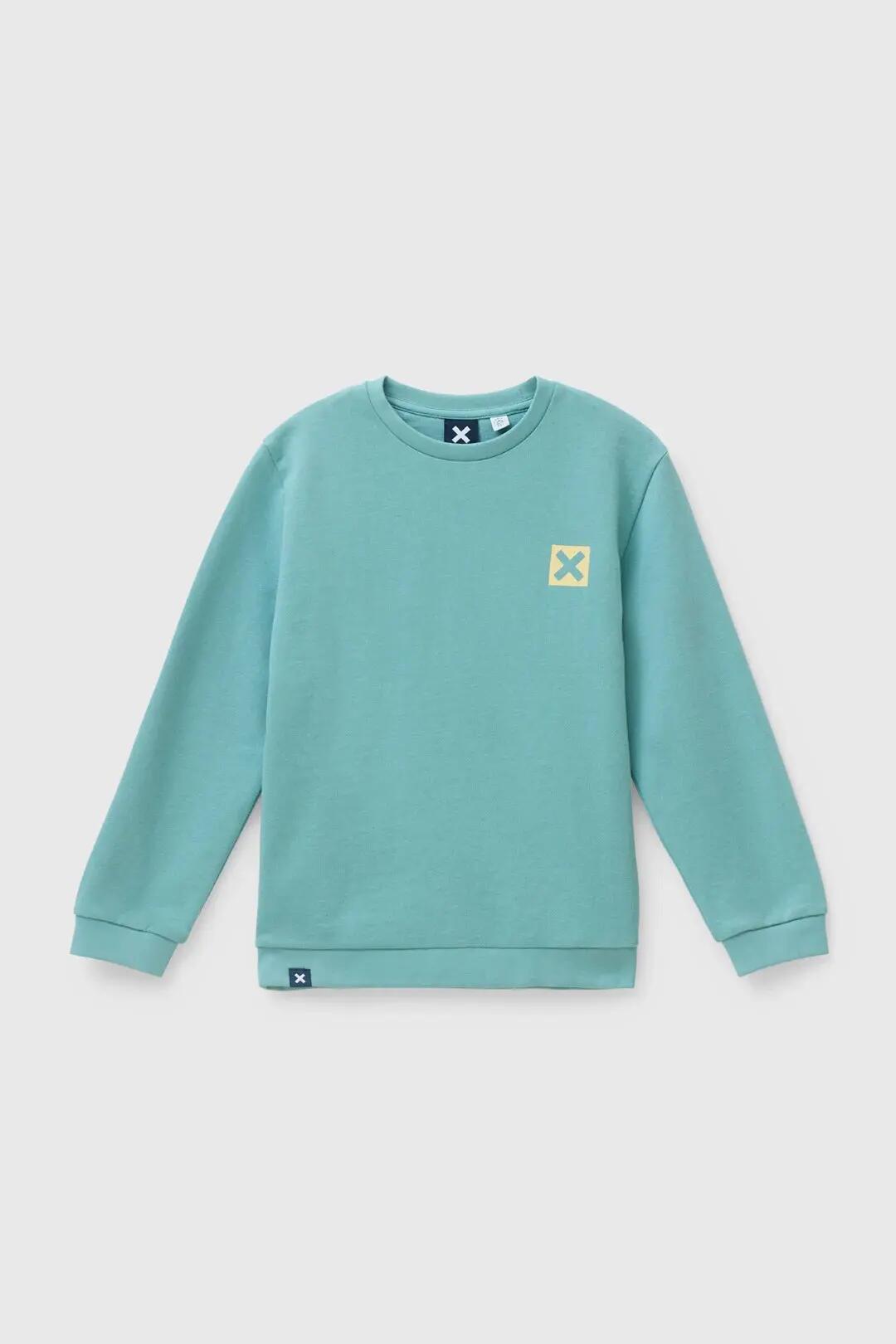 Sudadera Kids Blue Banana de 100% Algodón Orgánico Nature Dusty Sea 4/4