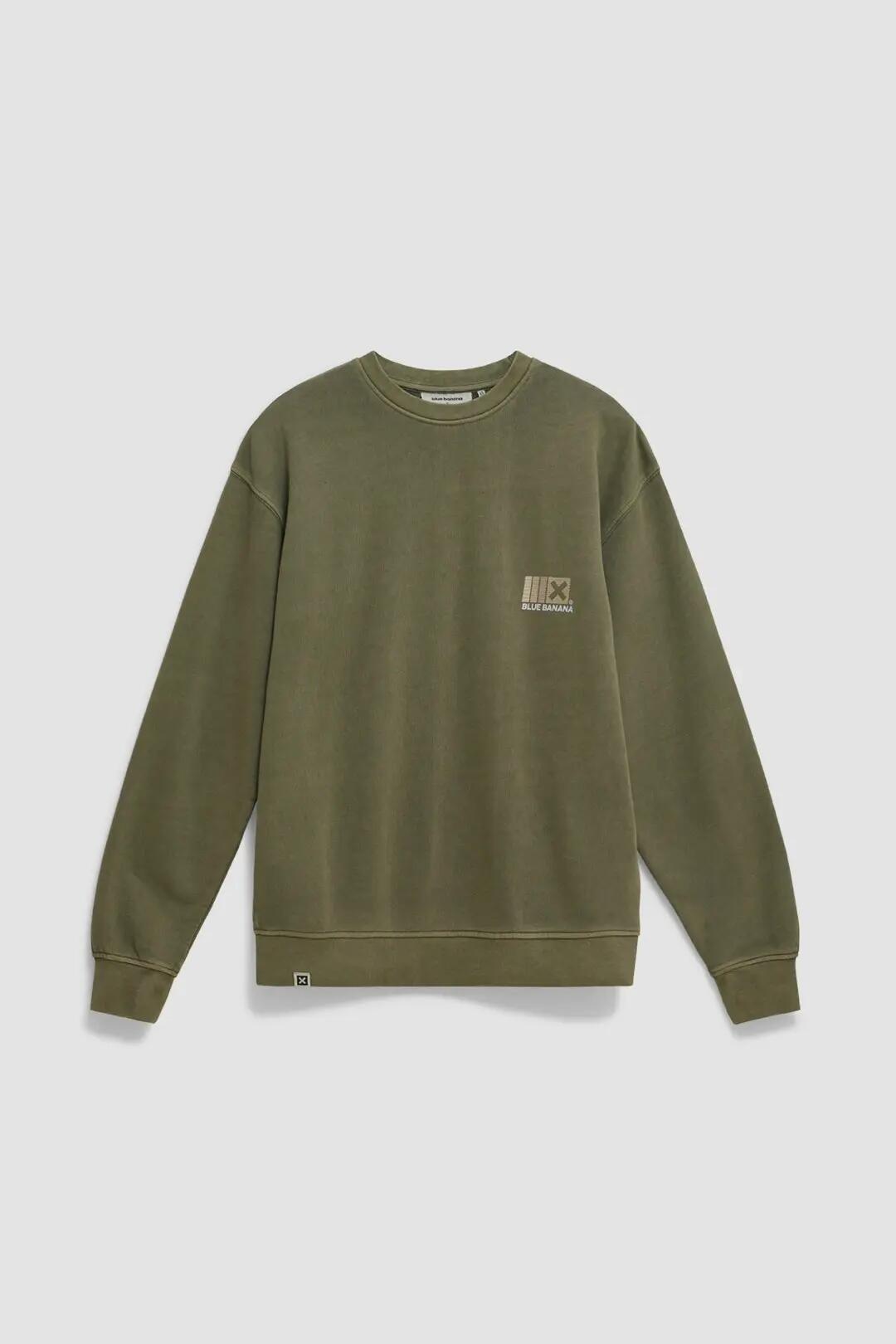 Sudadera Blue Banana de 100% Algodón Orgánico Boost Olive Green 7/7