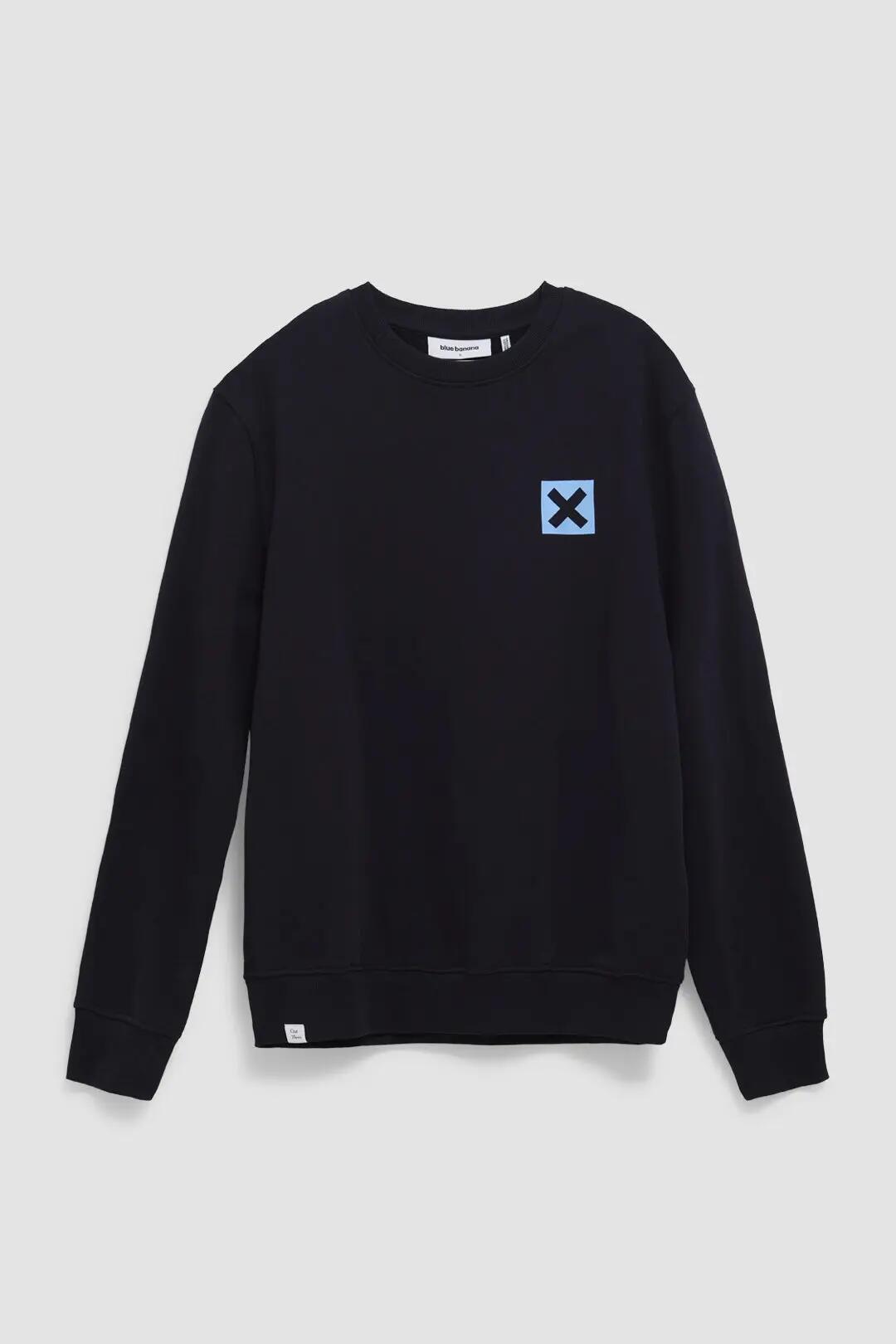 Sudadera Blue Banana de 100% Algodón Orgánico Nature Azul Marino 7/7