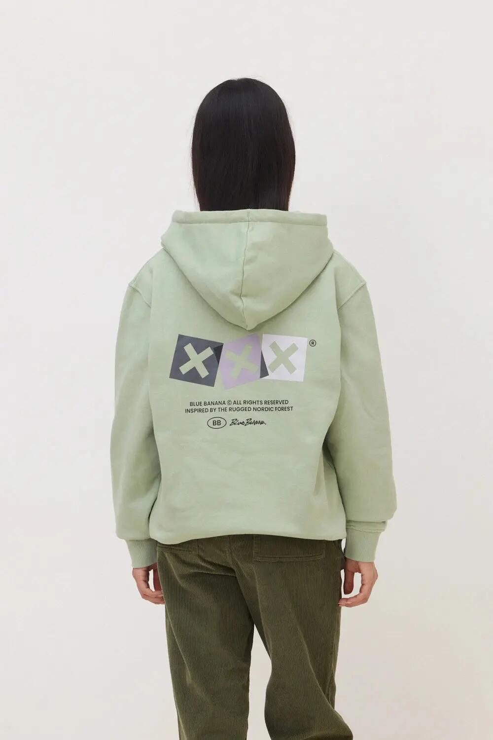 Sudadera con Capucha Blue Banana de 100% Algodón Orgánico Dice Sage 5/7