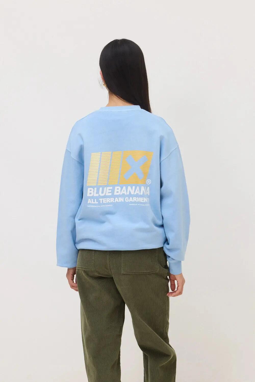 Sudadera Blue Banana de 100% Algodón Orgánico Boost Light Blue 5/7