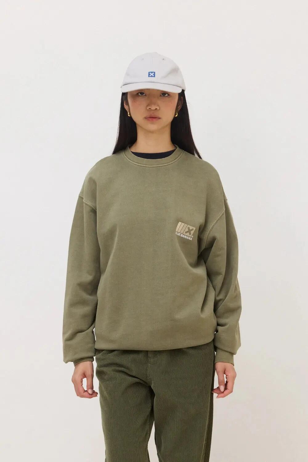 Sudadera Blue Banana de 100% Algodón Orgánico Boost Olive Green 4/7