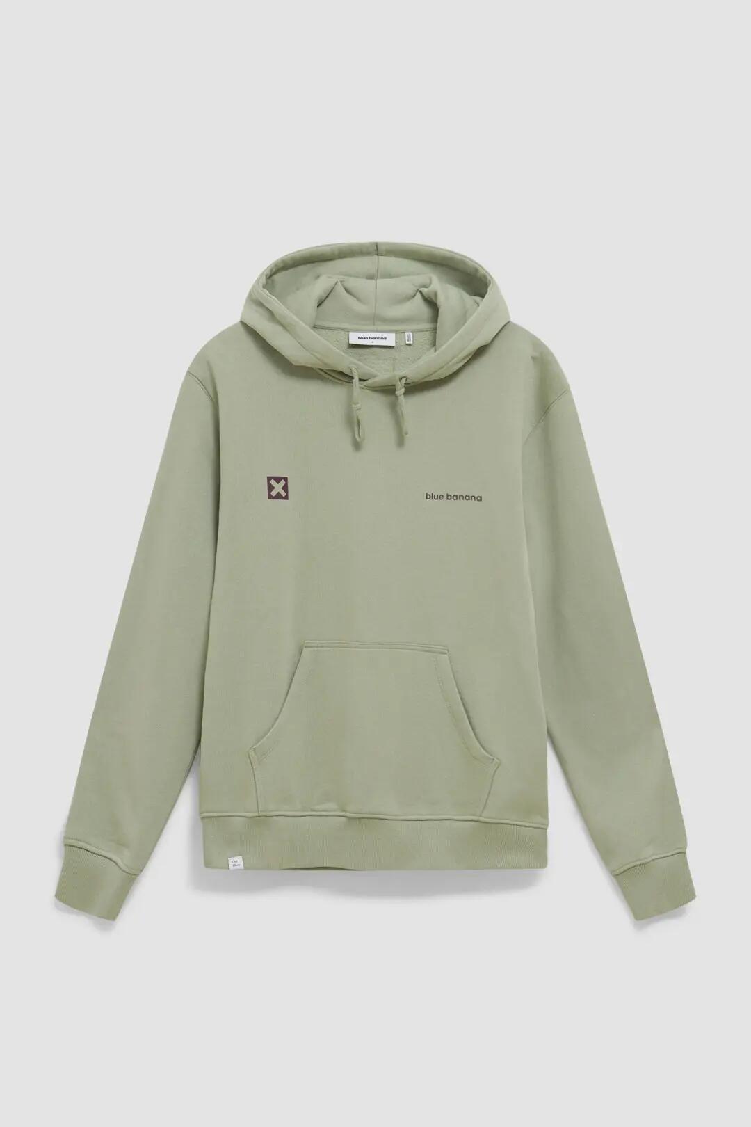 Sudadera con Capucha Blue Banana de 100% Algodón Orgánico Core Sage 7/7
