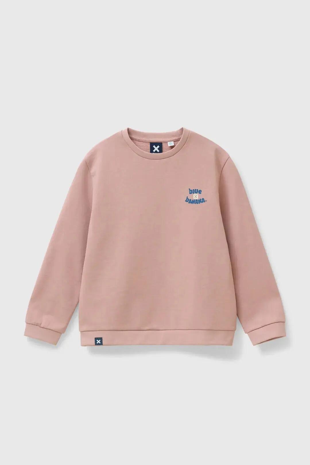 Sudadera Kids Blue Banana de 100% Algodón Orgánico Outdoor Peach 4/4