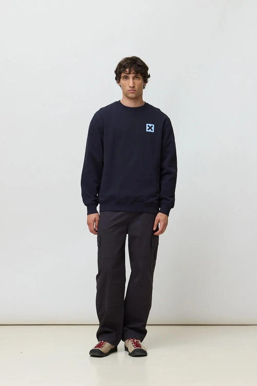 Sudadera Blue Banana de 100% Algodón Orgánico Nature Azul Marino 3/7