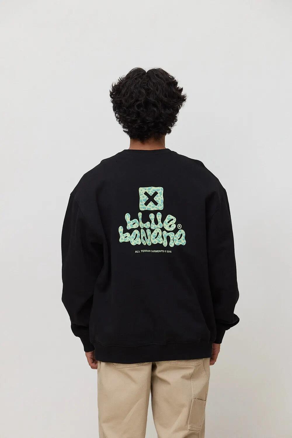 Sudadera Blue Banana de 100% Algodón Orgánico Puffy Negra 2/7