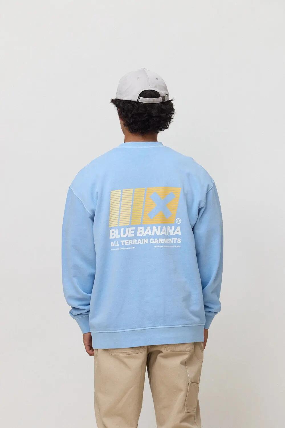 Sudadera Blue Banana de 100% Algodón Orgánico Boost Light Blue 2/7
