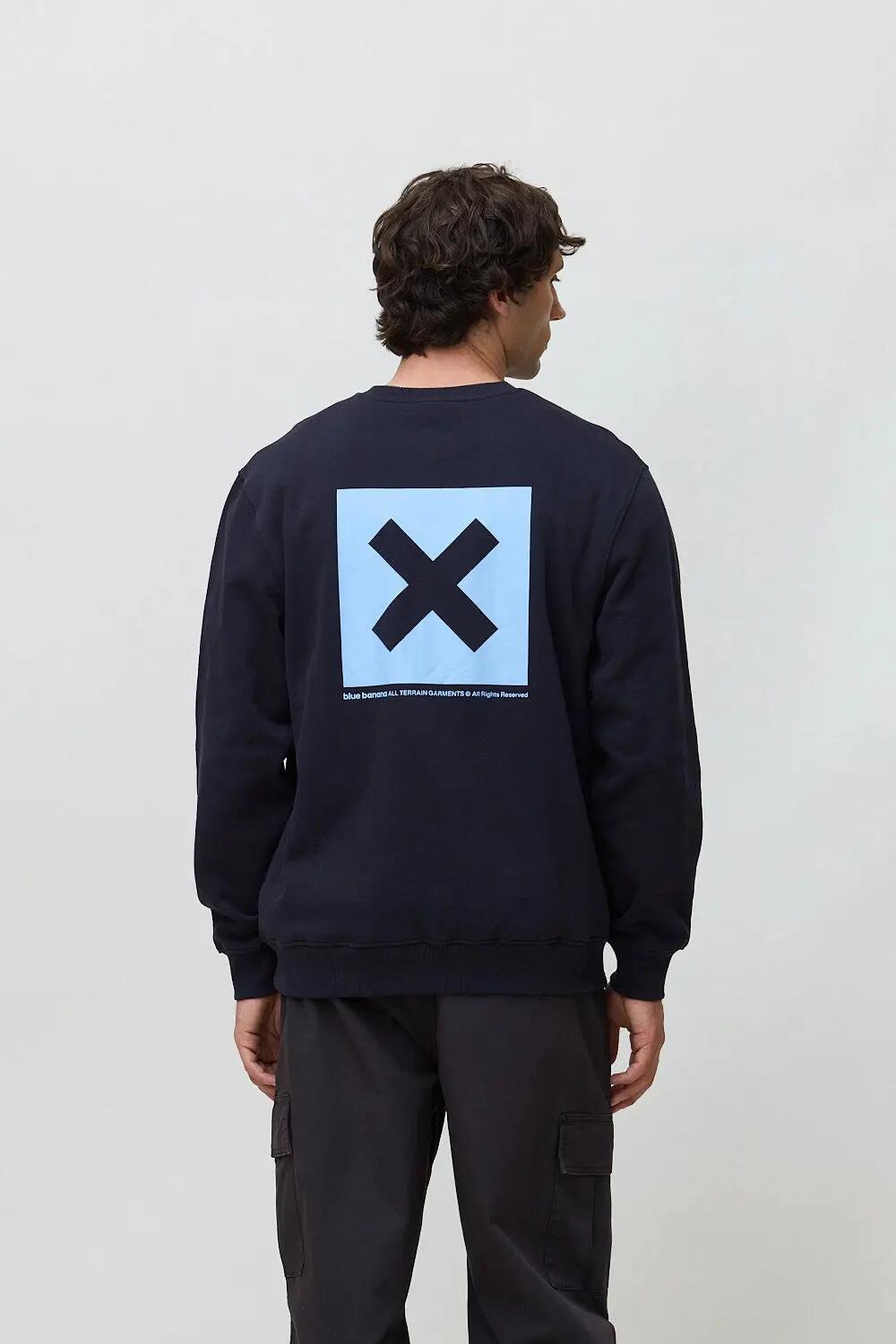 Sudadera Blue Banana de 100% Algodón Orgánico Nature Azul Marino 2/7