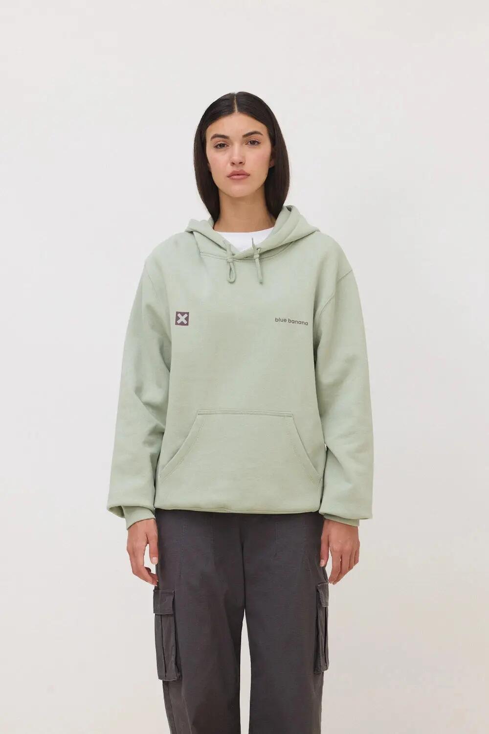 Sudadera con Capucha Blue Banana de 100% Algodón Orgánico Core Sage 4/7
