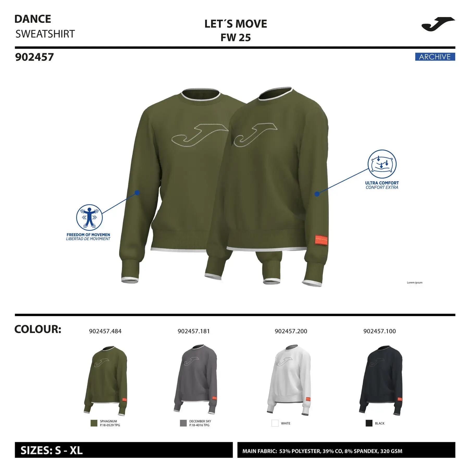 Basic Sweatshirt Damen Joma Step 2/5