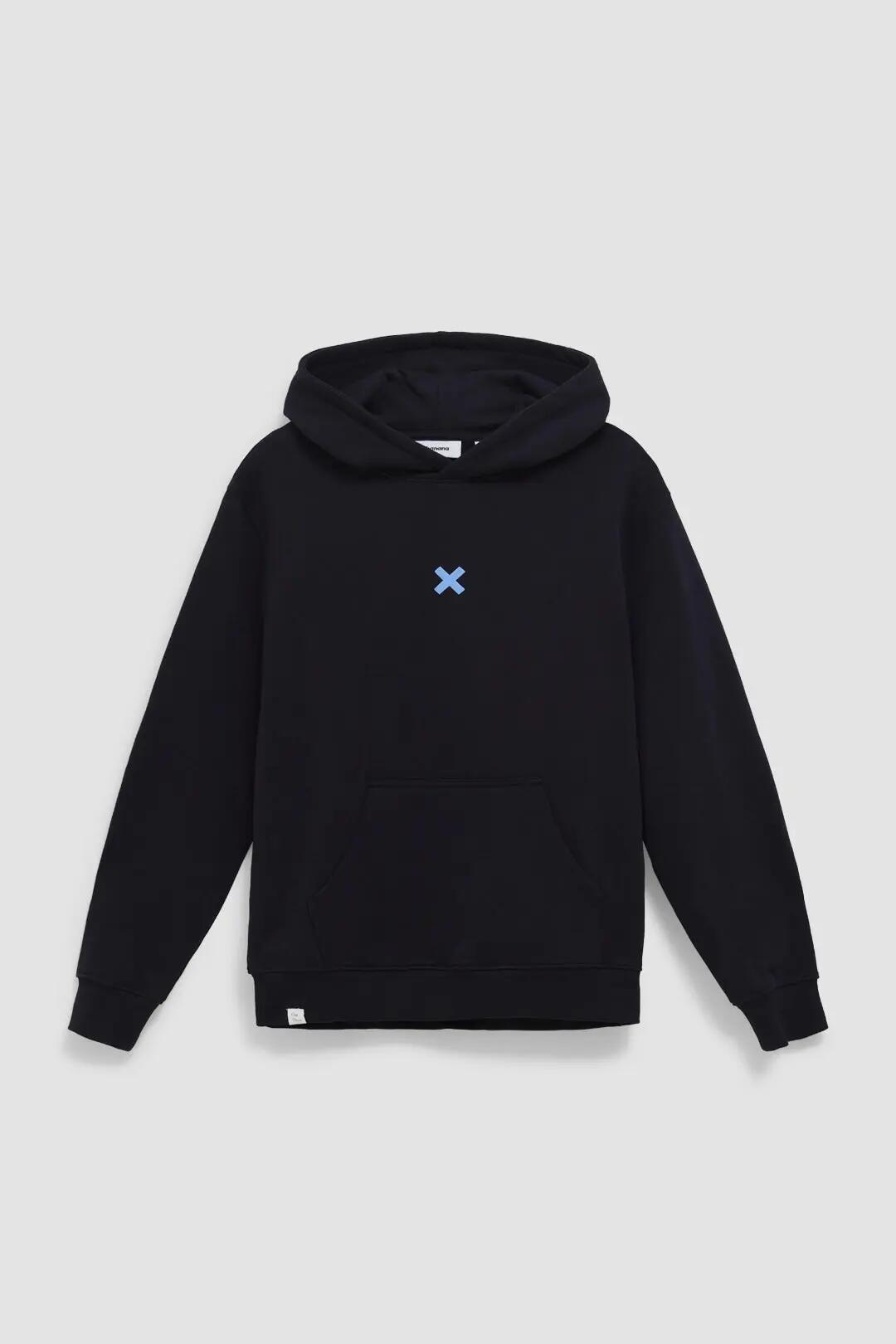 Sudadera con Capucha Blue Banana de 100% Algodón Orgánico Bonfire Azul Marino 7/7