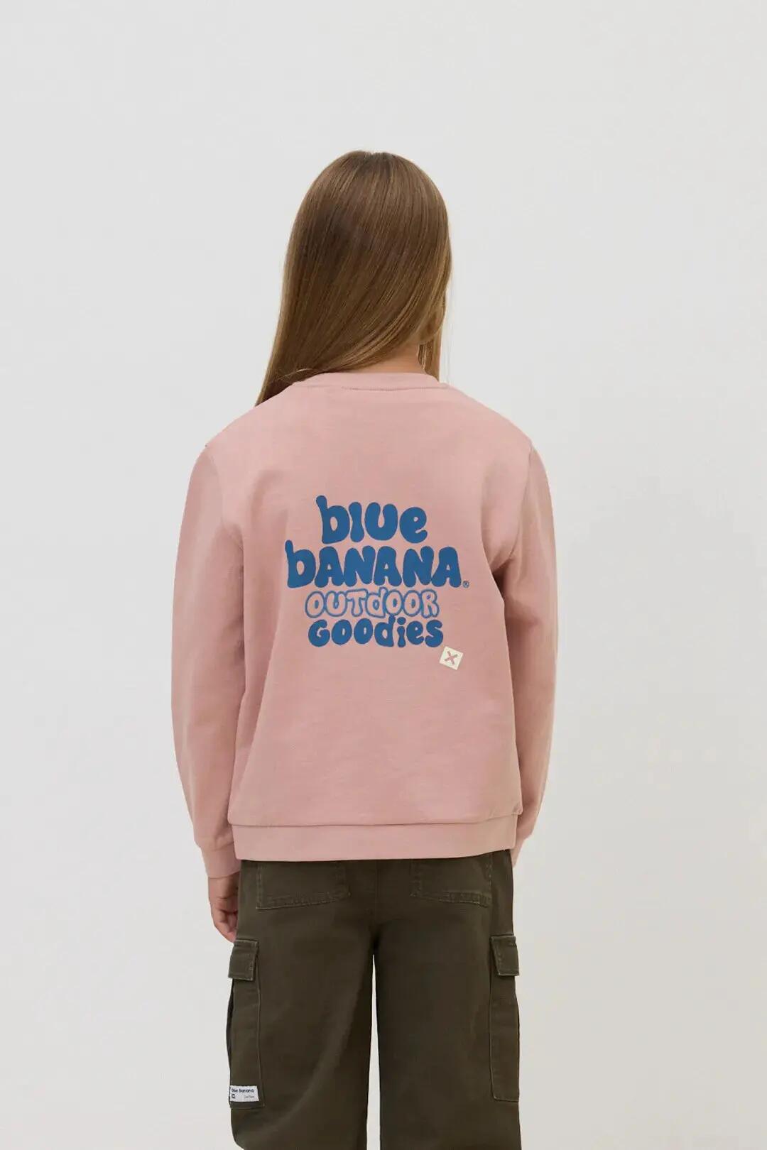 Sudadera Kids Blue Banana de 100% Algodón Orgánico Outdoor Peach 2/4