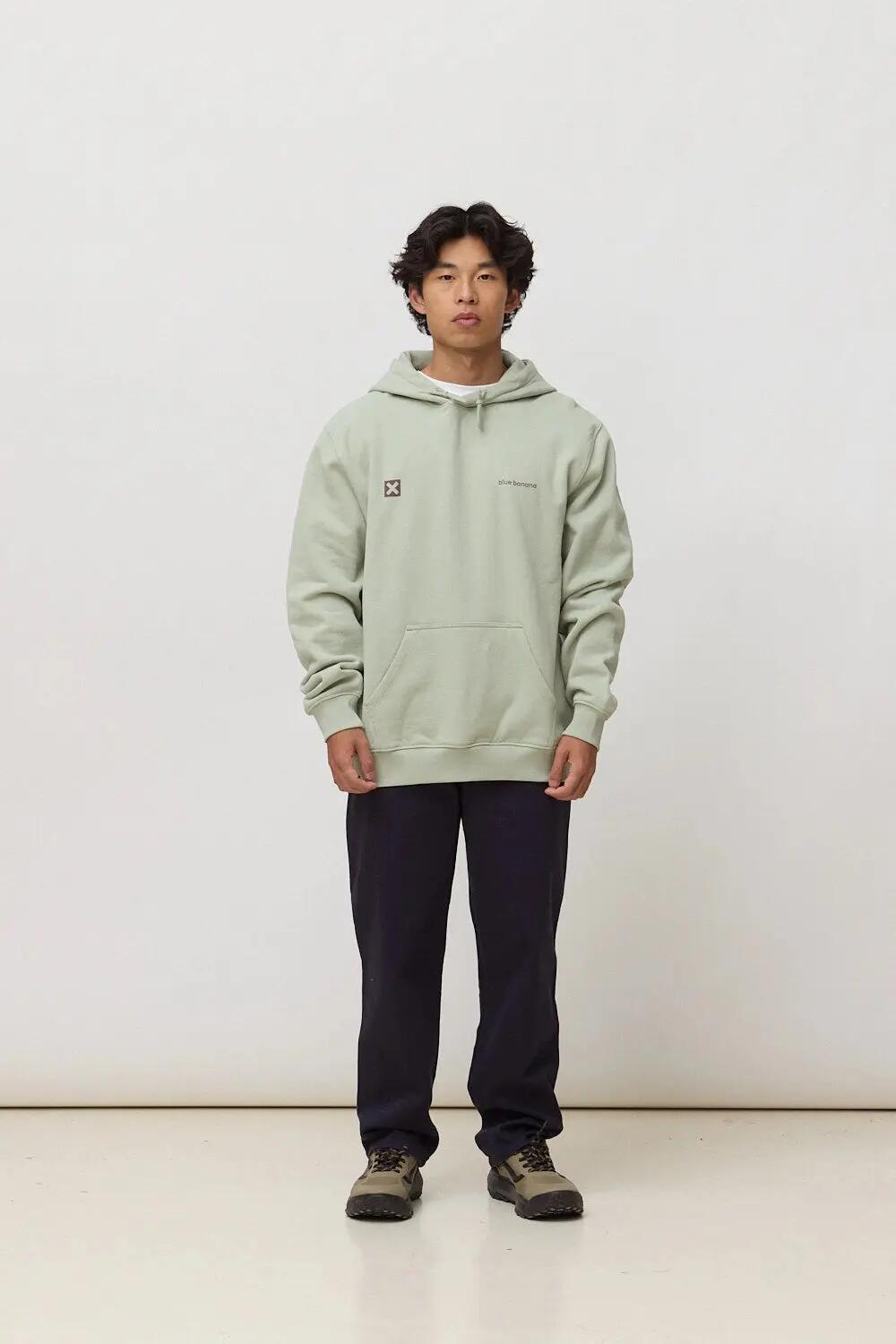 Sudadera con Capucha Blue Banana de 100% Algodón Orgánico Core Sage 3/7