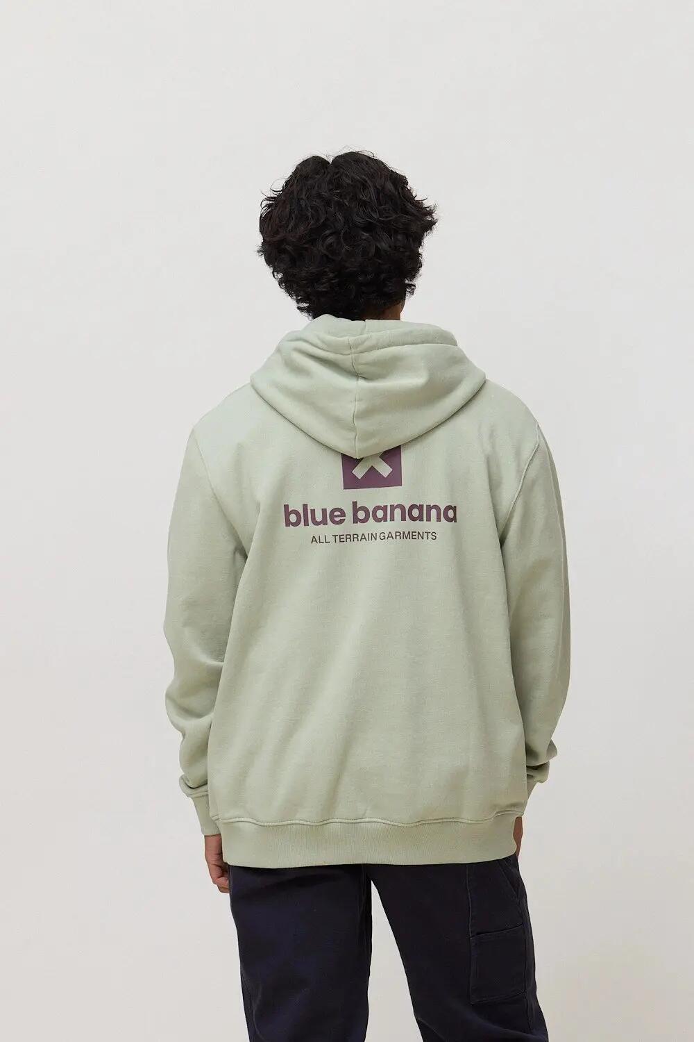 Sudadera con Capucha Blue Banana de 100% Algodón Orgánico Core Sage 2/7