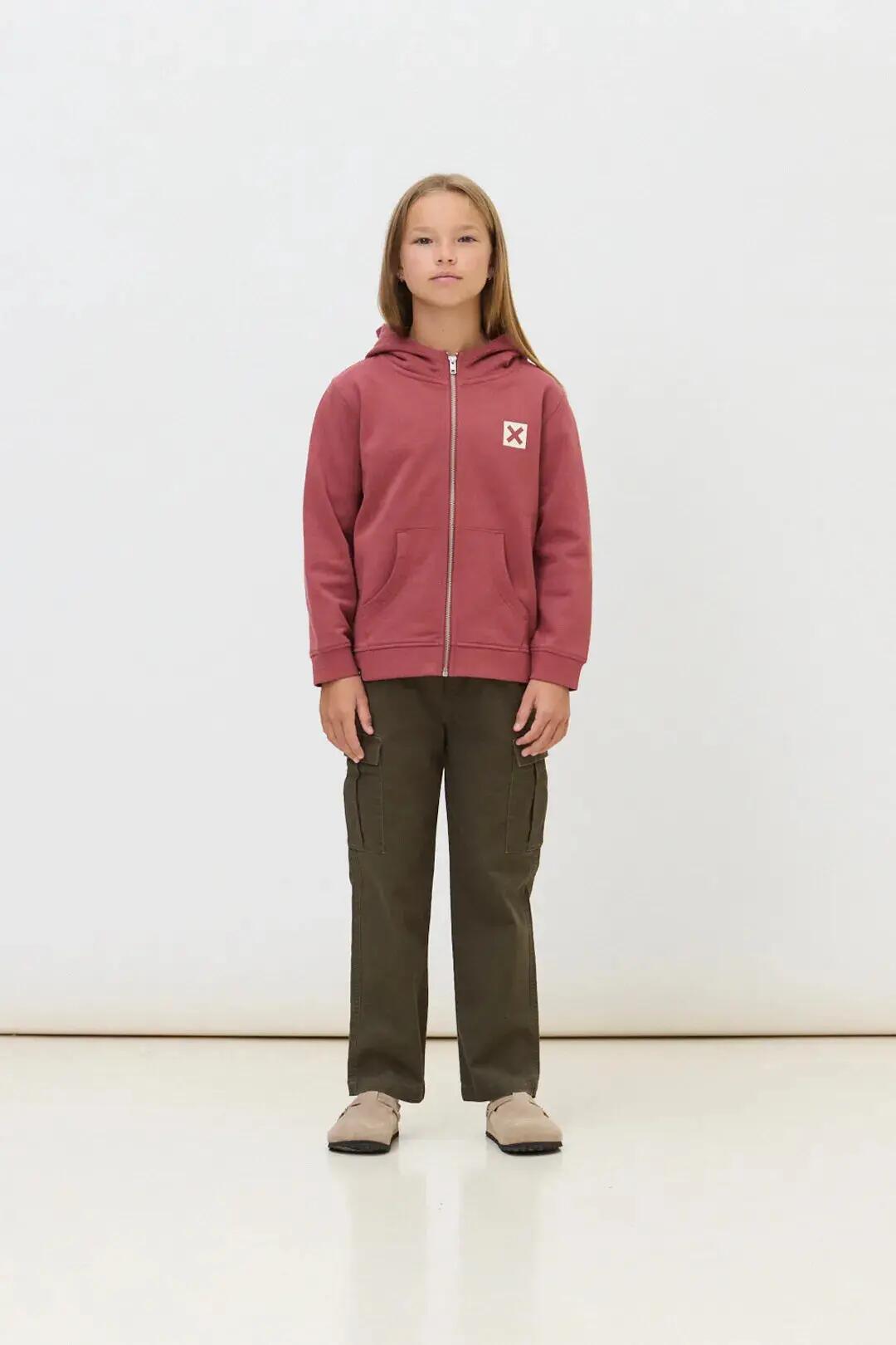 Sudadera con Capucha Kids Blue Banana de 100% Algodón Orgánico Nature Wine 3/4