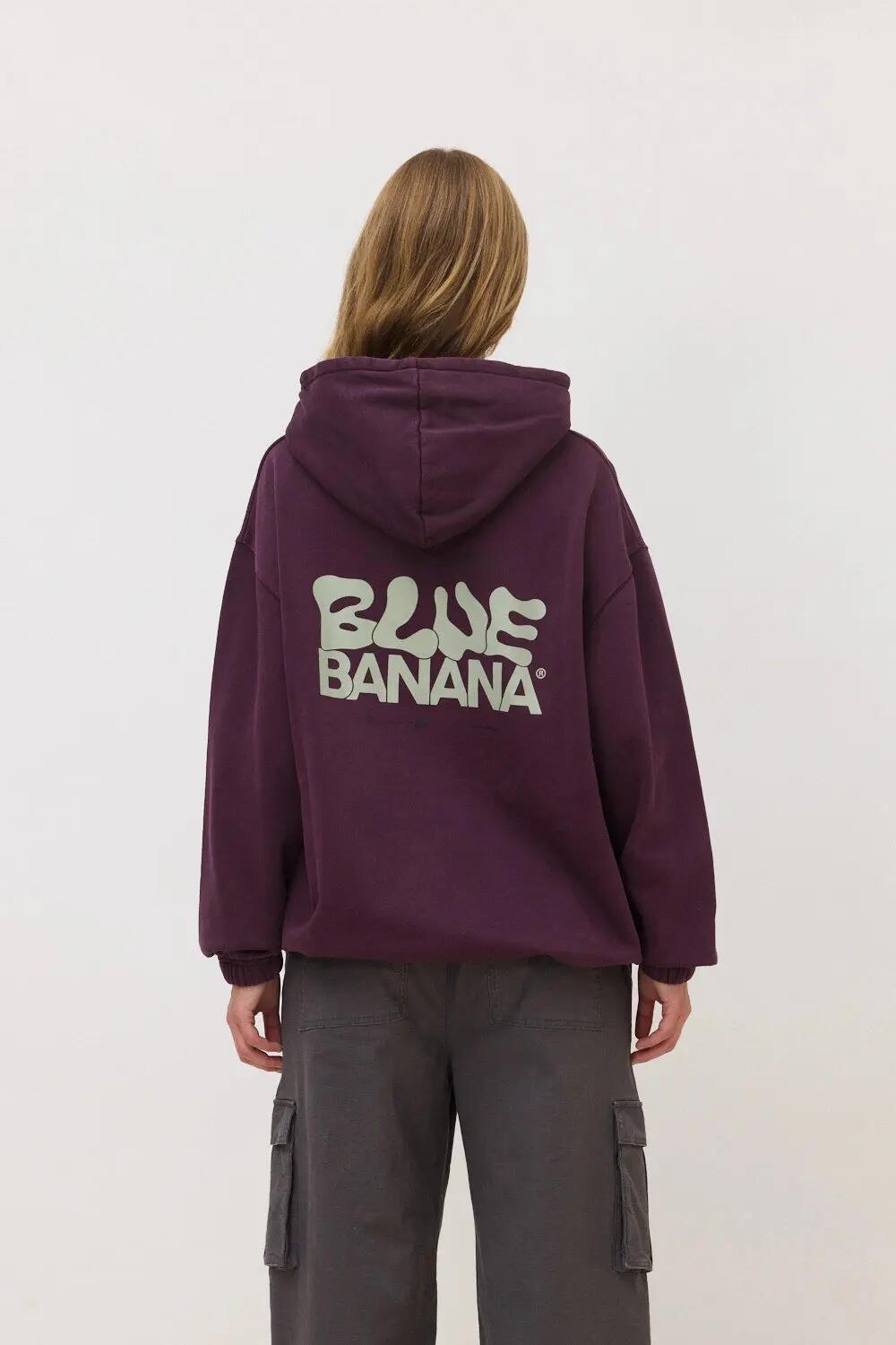Sudadera con Capucha Blue Banana de 100% Algodón Orgánico Pike Cherry 5/7