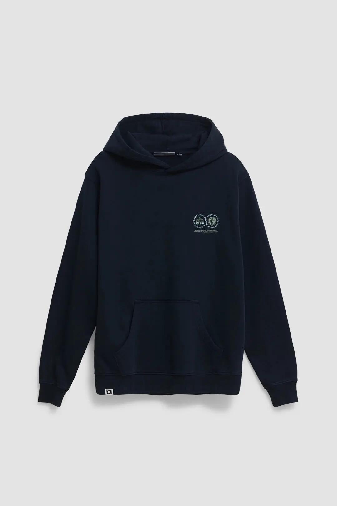 Sudadera con Capucha Blue Banana de 100% Algodón Orgánico Vast Azul Marino 7/7