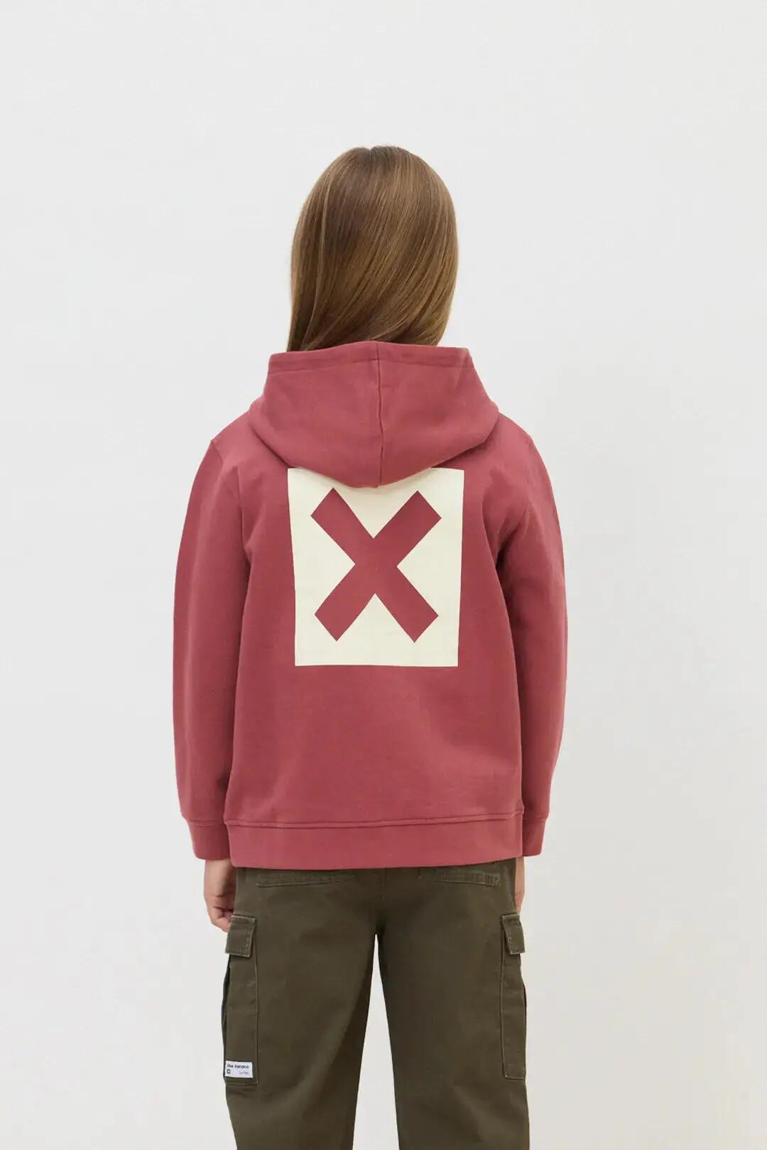 Sudadera con Capucha Kids Blue Banana de 100% Algodón Orgánico Nature Wine 2/4