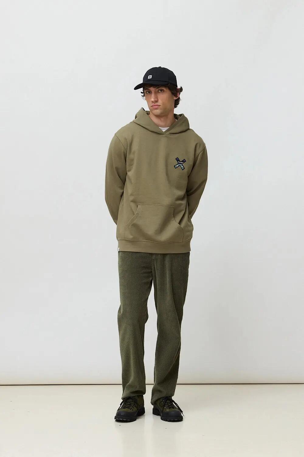 Sudadera con Capucha Blue Banana de 100% Algodón Orgánico Nederland Olive Green 3/7