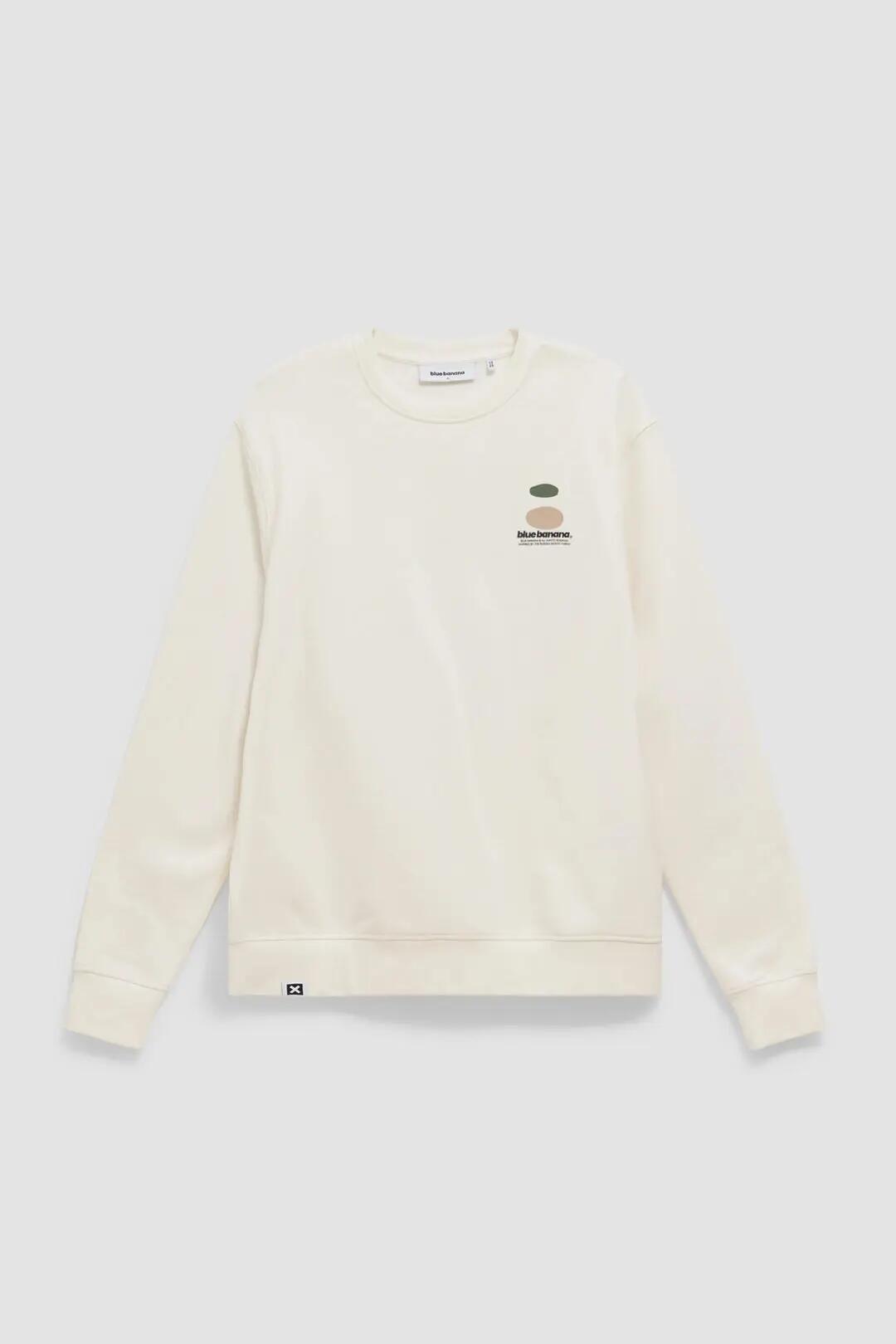 Sudadera Blue Banana de 100% Algodón Orgánico Forest Blanco Roto 7/7