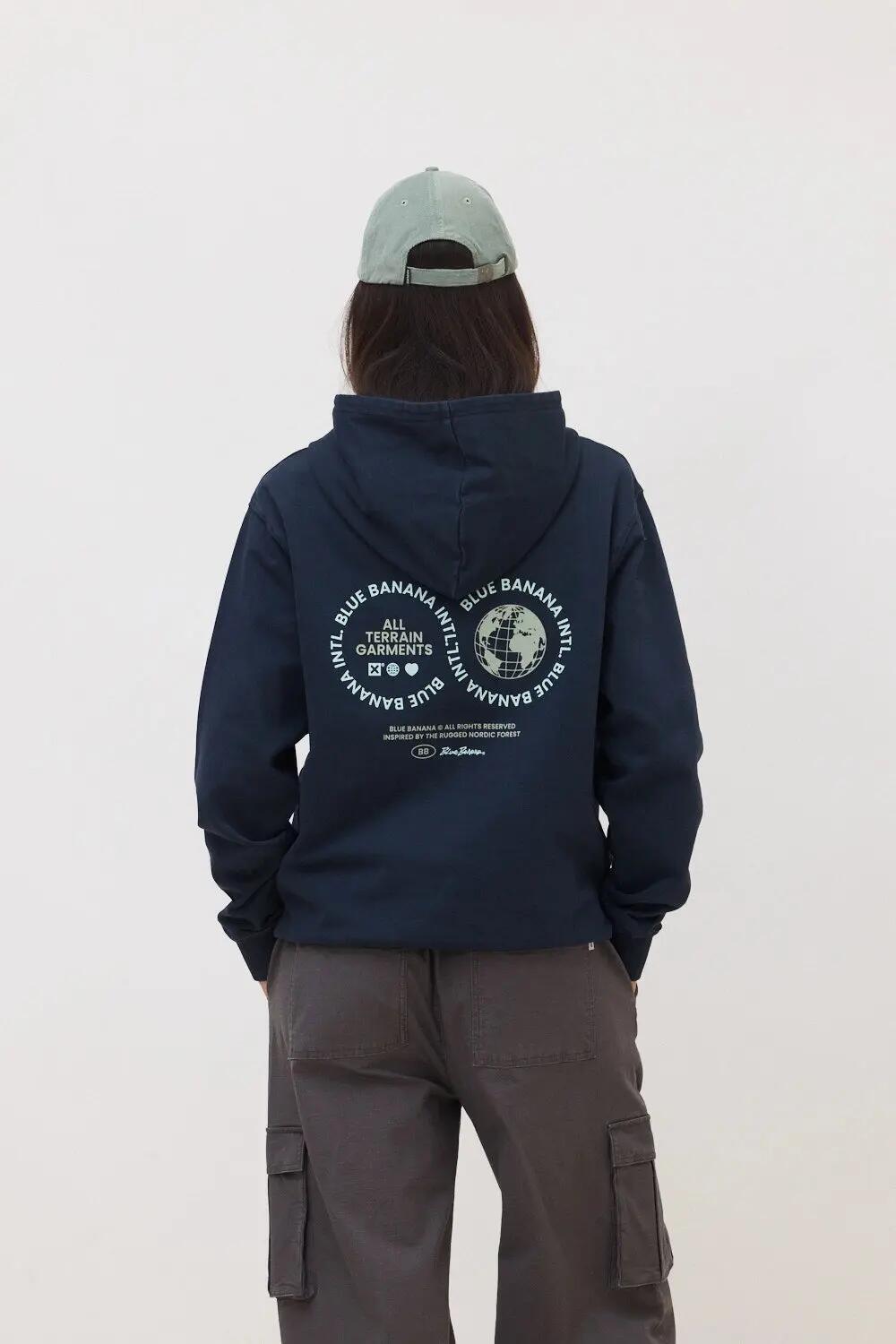 Sudadera con Capucha Blue Banana de 100% Algodón Orgánico Vast Azul Marino 5/7