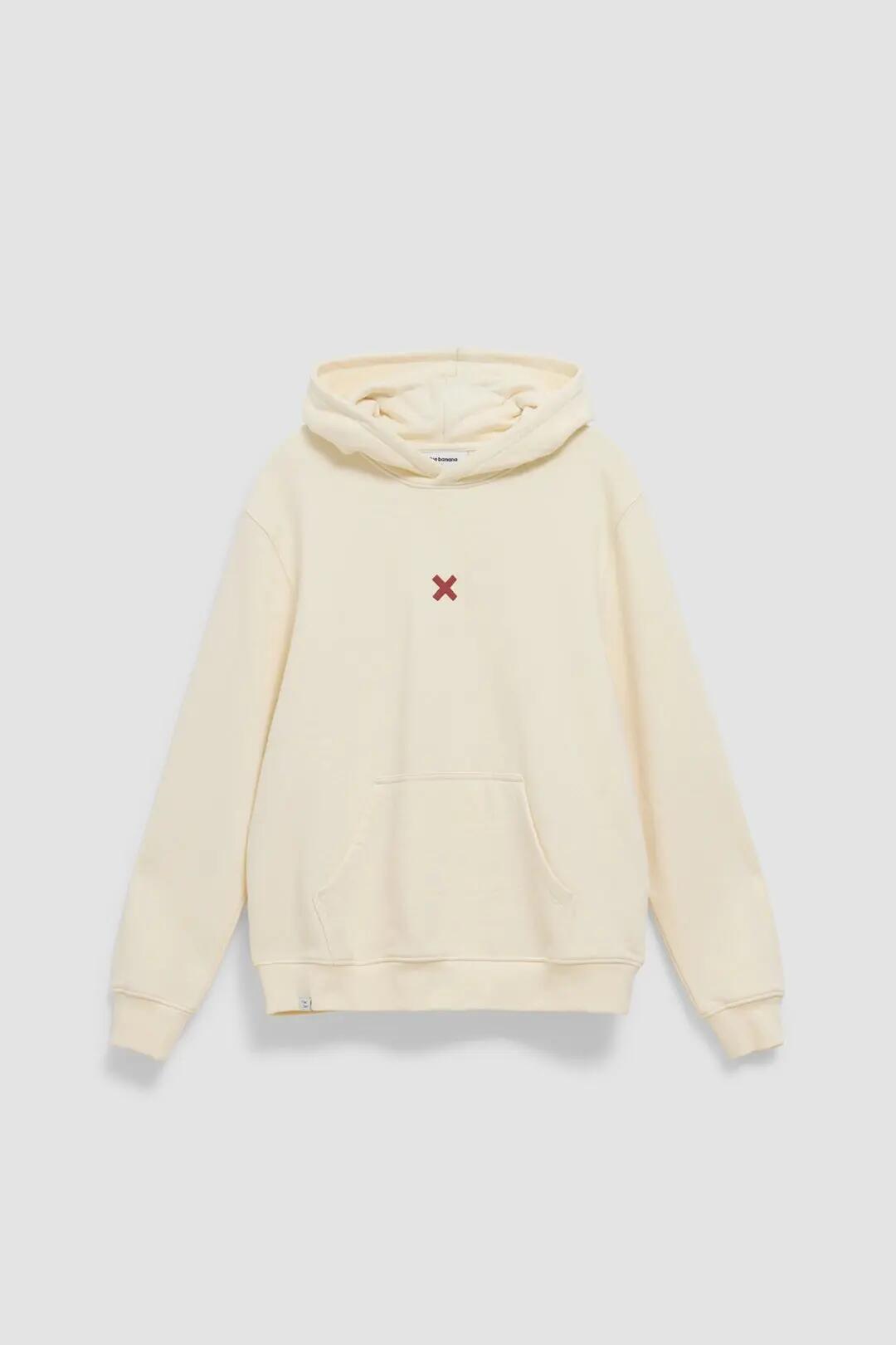 Sudadera con Capucha Blue Banana de 100% Algodón Orgánico Bonfire Blanco Roto 7/7