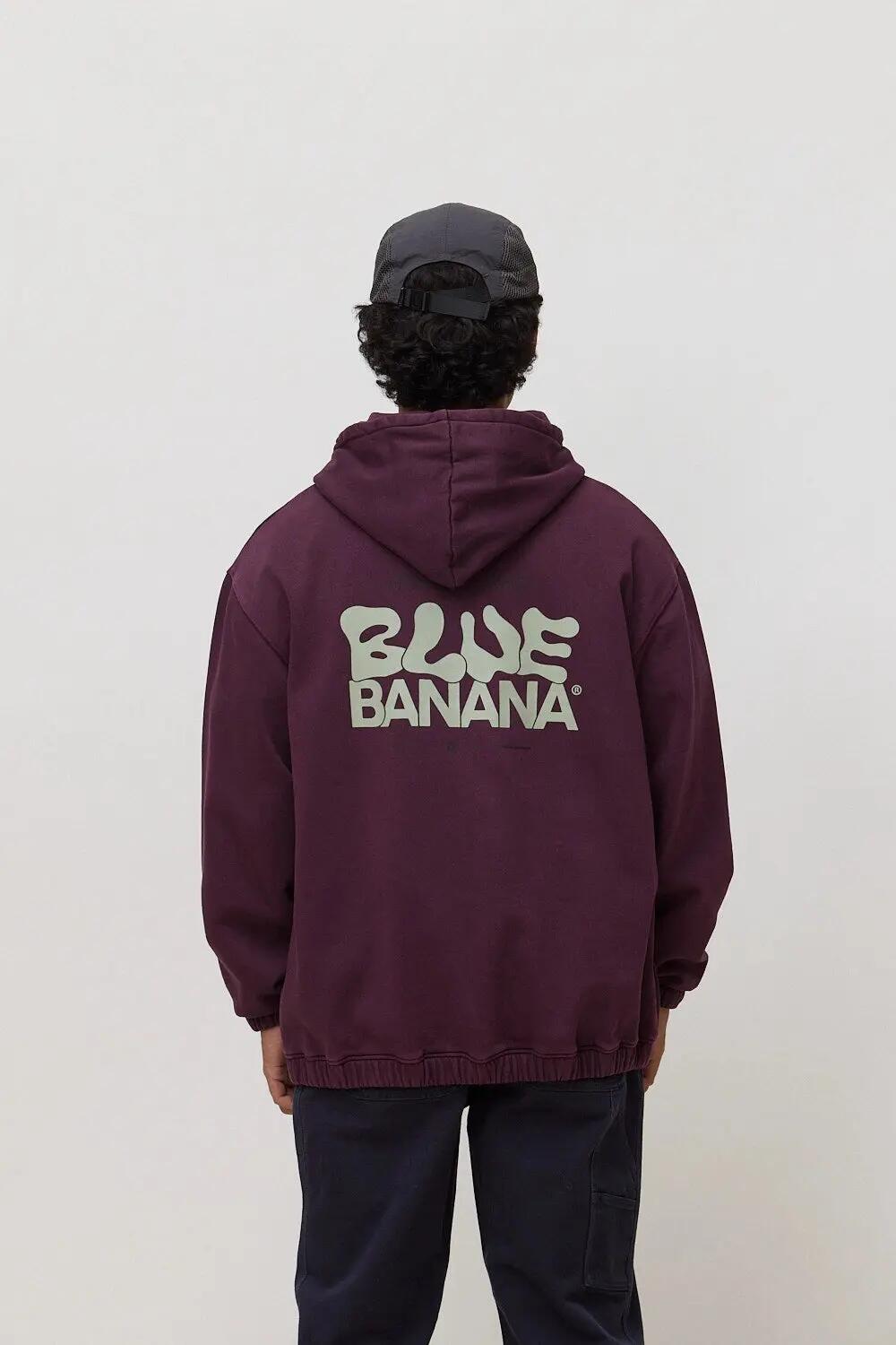 Sudadera con Capucha Blue Banana de 100% Algodón Orgánico Pike Cherry 2/7