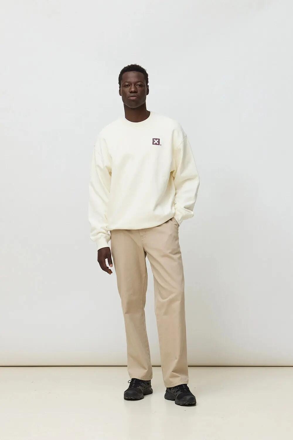 Sudadera Blue Banana de 100% Algodón Orgánico Puffy Blanco Roto 3/7