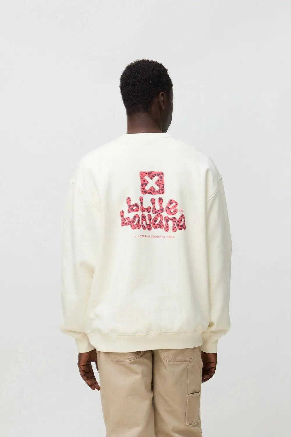 Sudadera Blue Banana de 100% Algodón Orgánico Puffy Blanco Roto 2/7
