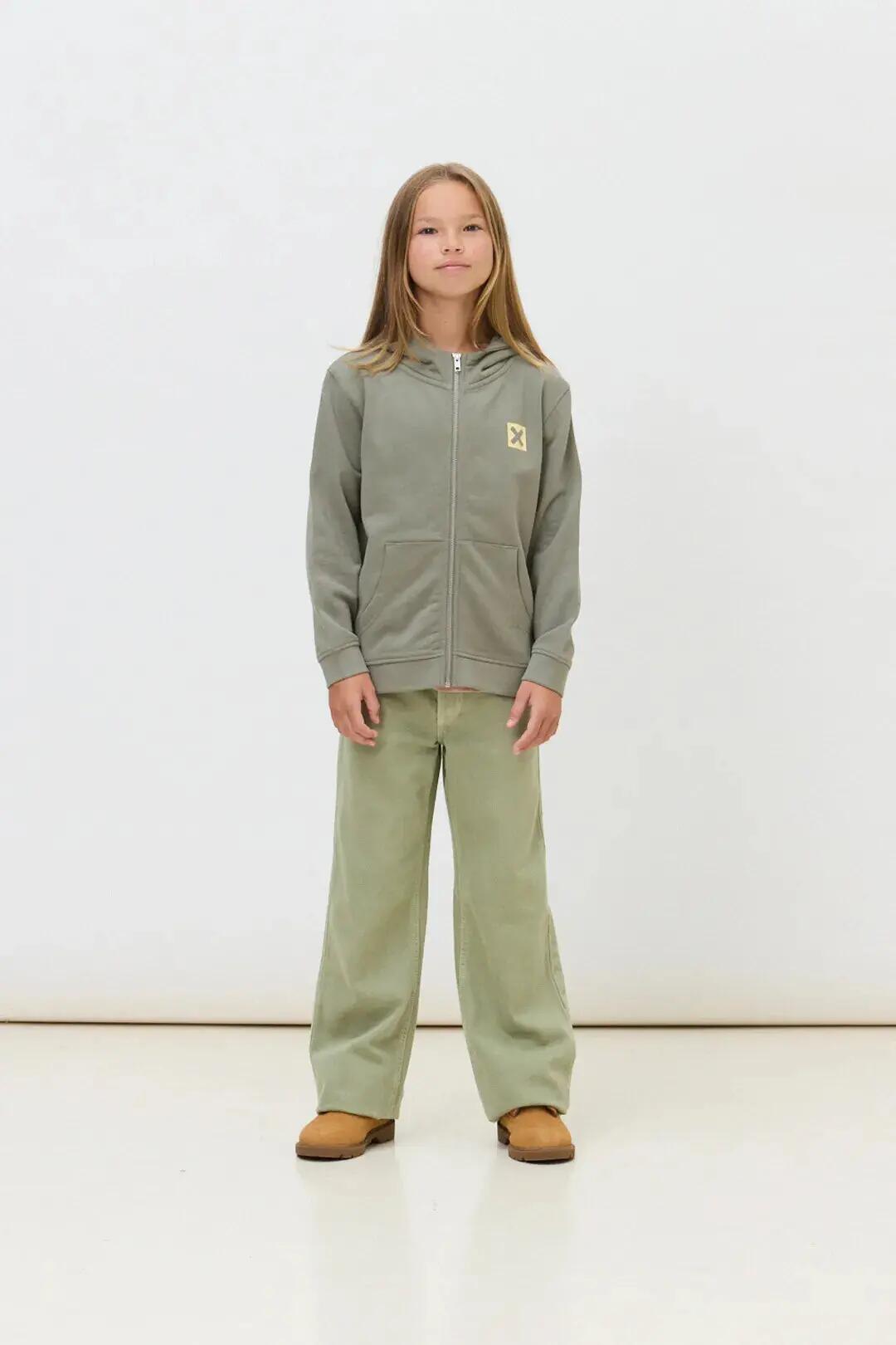 Sudadera con Capucha Kids Blue Banana 100% Algodón Orgánico Nature Olive Green 3/4