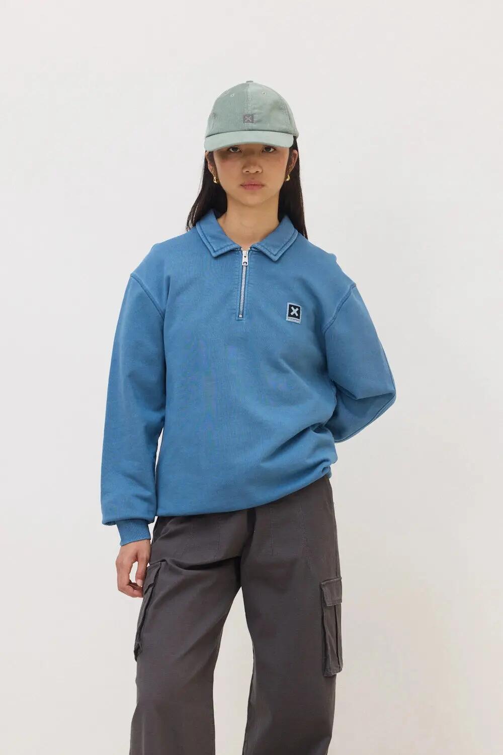 Sudadera Blue Banana de 100% Algodón Orgánico Polo Indigo Blue 4/7