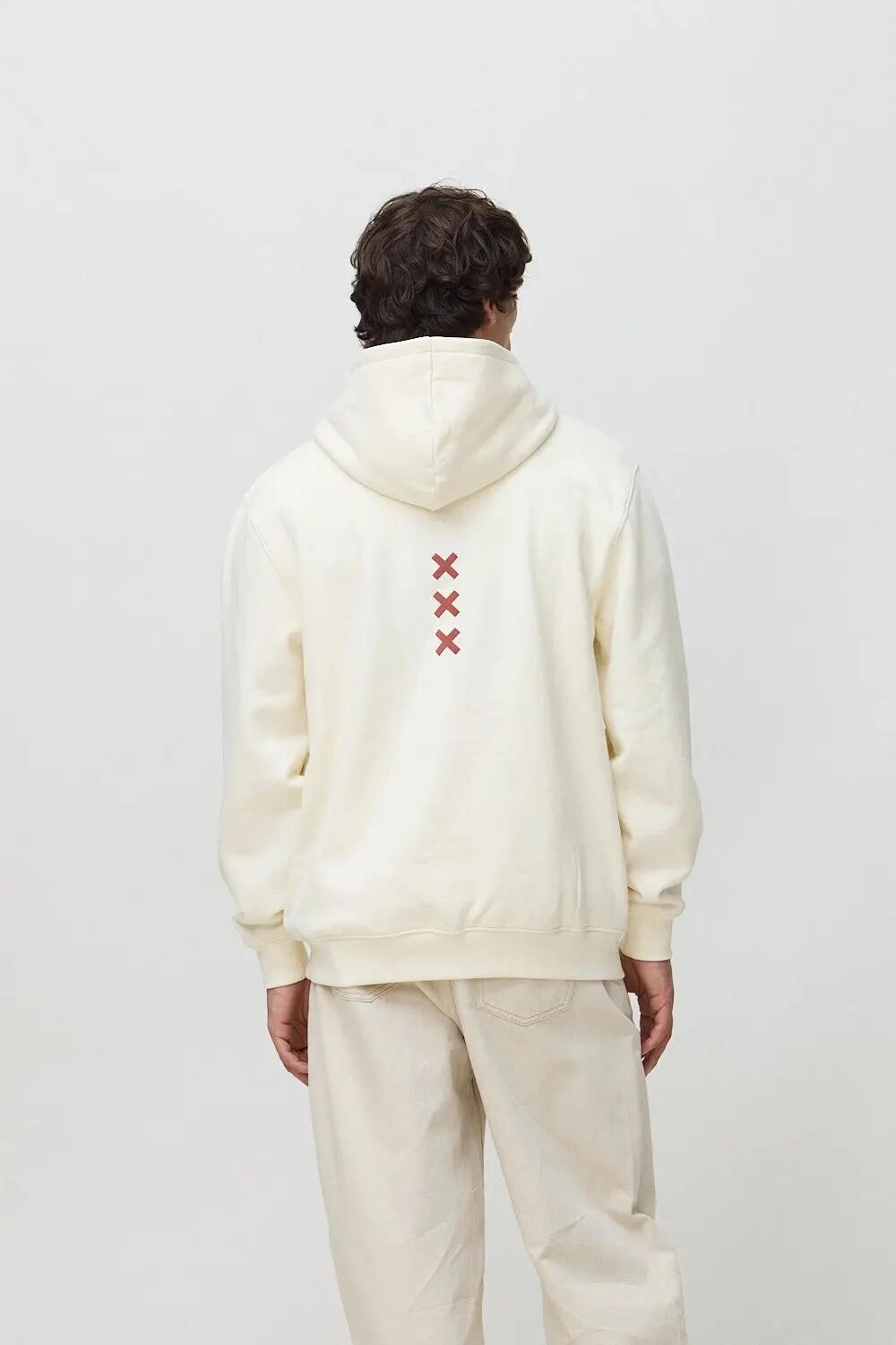 Sudadera con Capucha Blue Banana de 100% Algodón Orgánico Bonfire Blanco Roto 2/7
