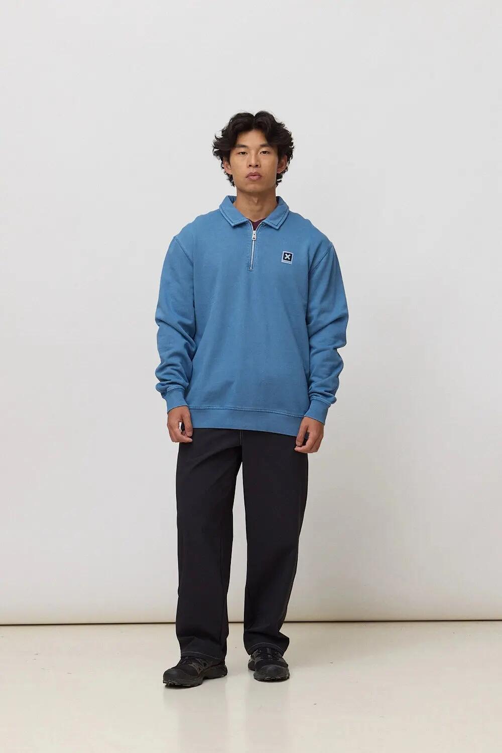 Sudadera Blue Banana de 100% Algodón Orgánico Polo Indigo Blue 3/7