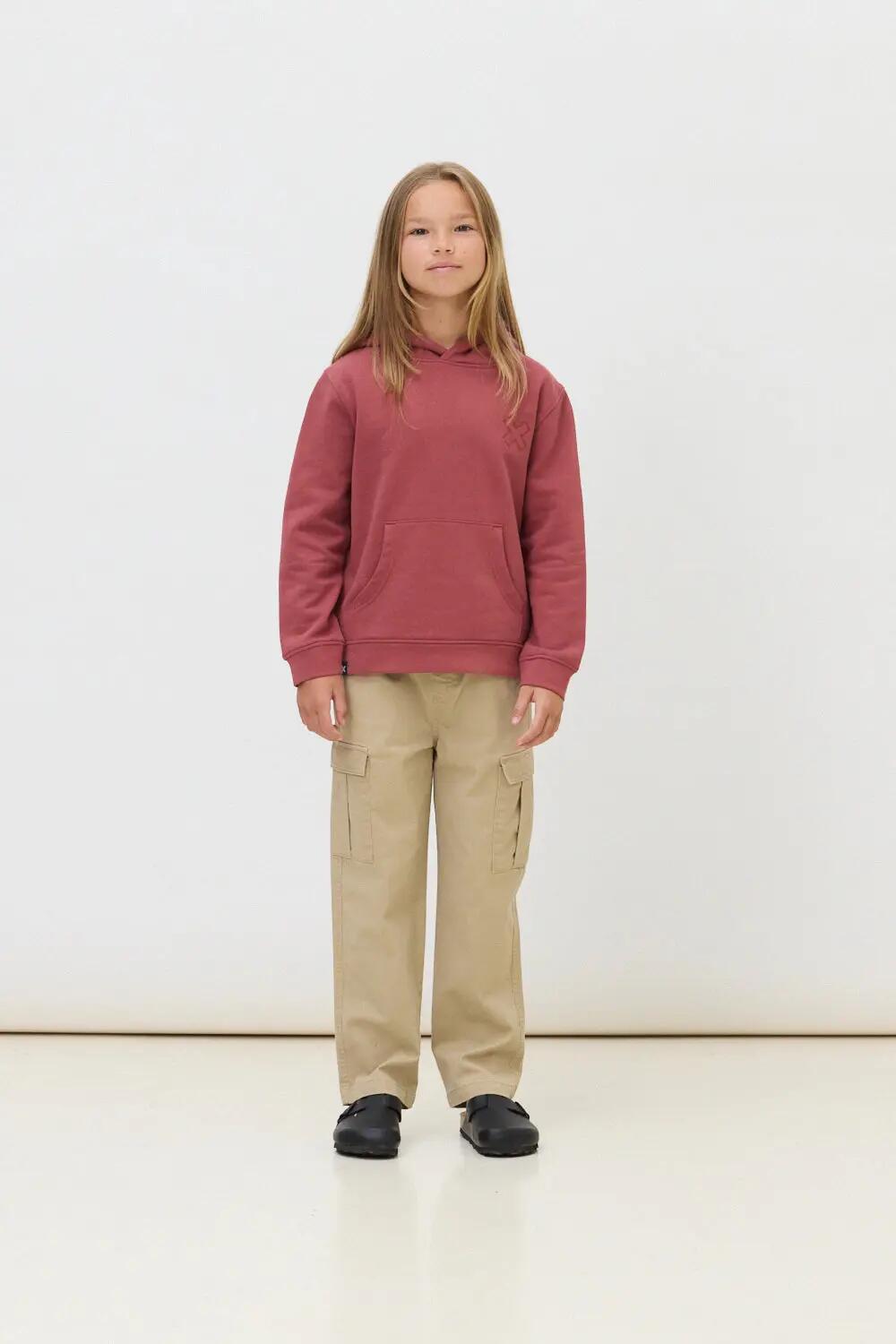 Sudadera con Capucha Kids Blue Banana de 100% Algodón Orgánico Reef Wine 3/4