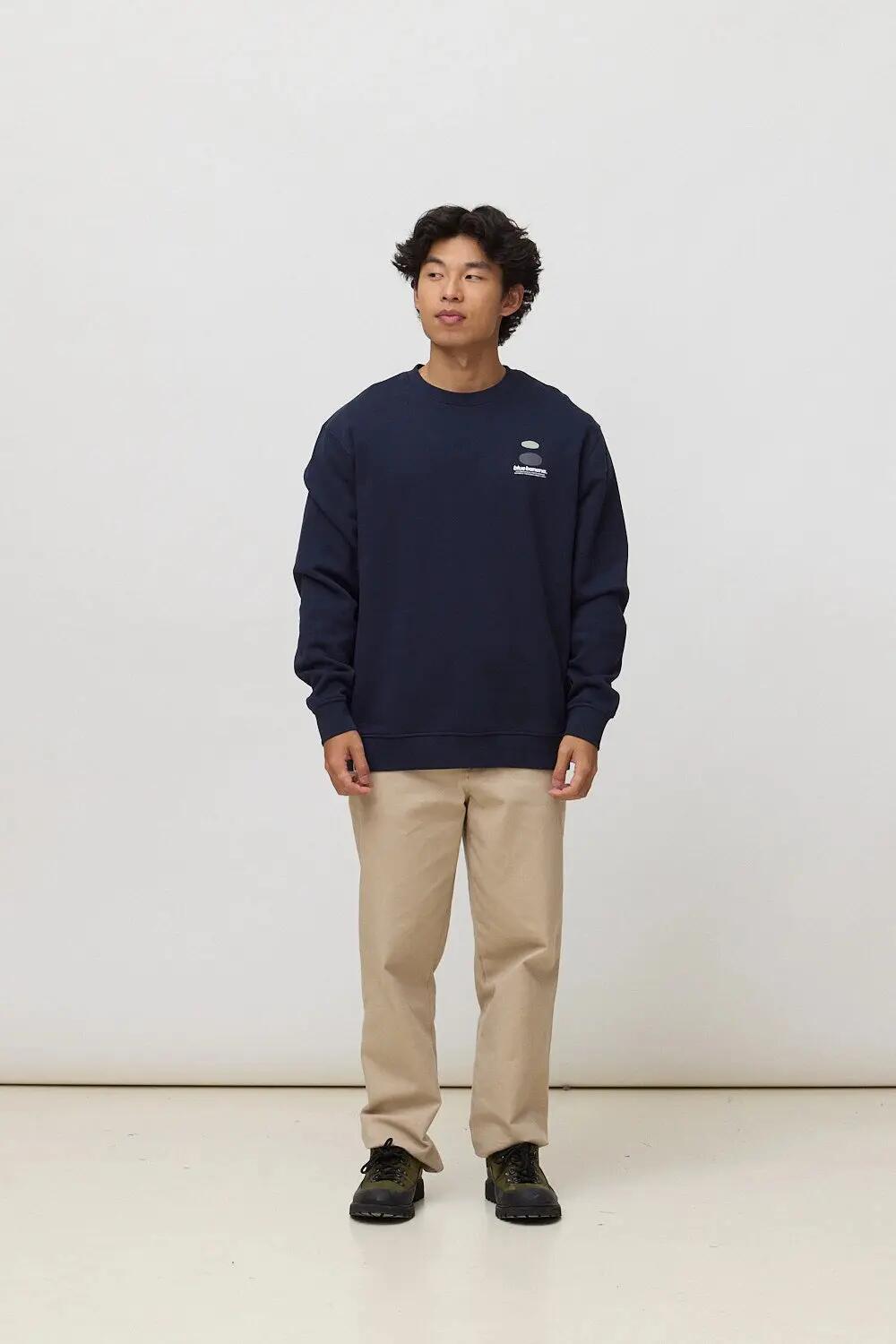 Sudadera Blue Banana de 100% Algodón Orgánico Forest Azul Marino 3/7