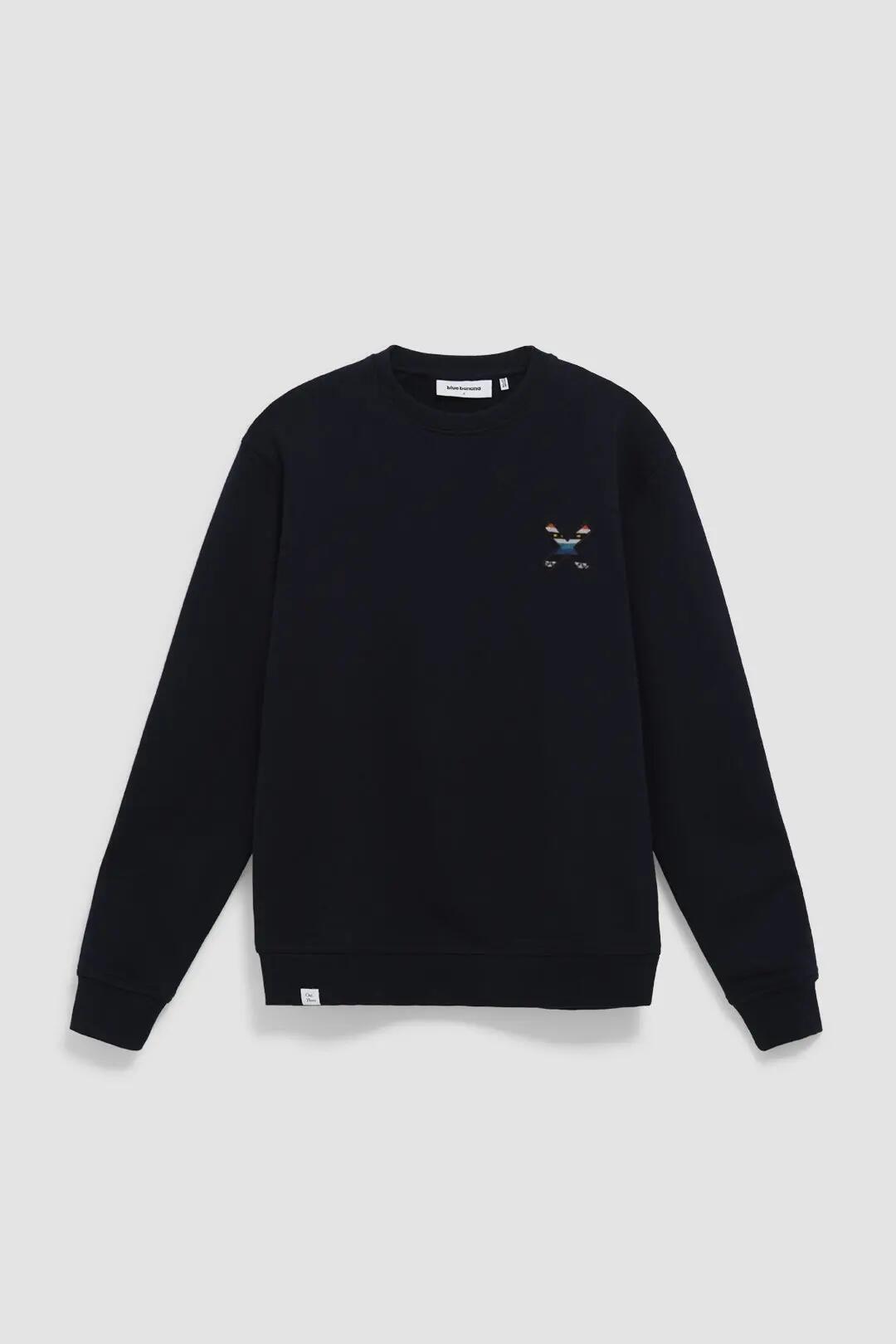 Sudadera Blue Banana de 100% Algodón Orgánico Nederland Azul Marino 7/7