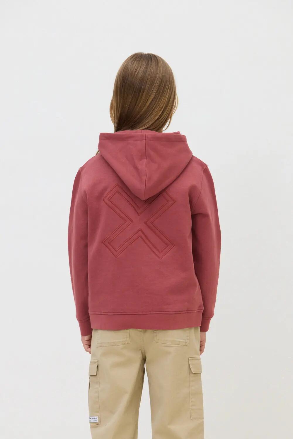 Sudadera con Capucha Kids Blue Banana de 100% Algodón Orgánico Reef Wine 2/4