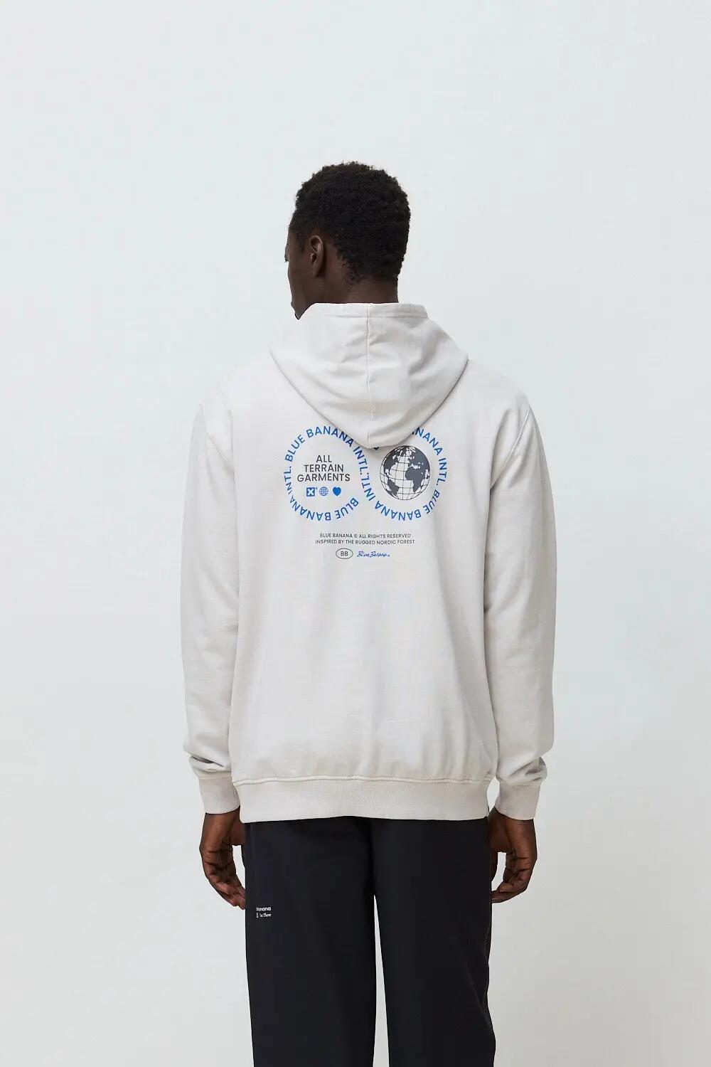 Sudadera con Capucha Blue Banana de 100% Algodón Orgánico Vast Light Grey 2/7