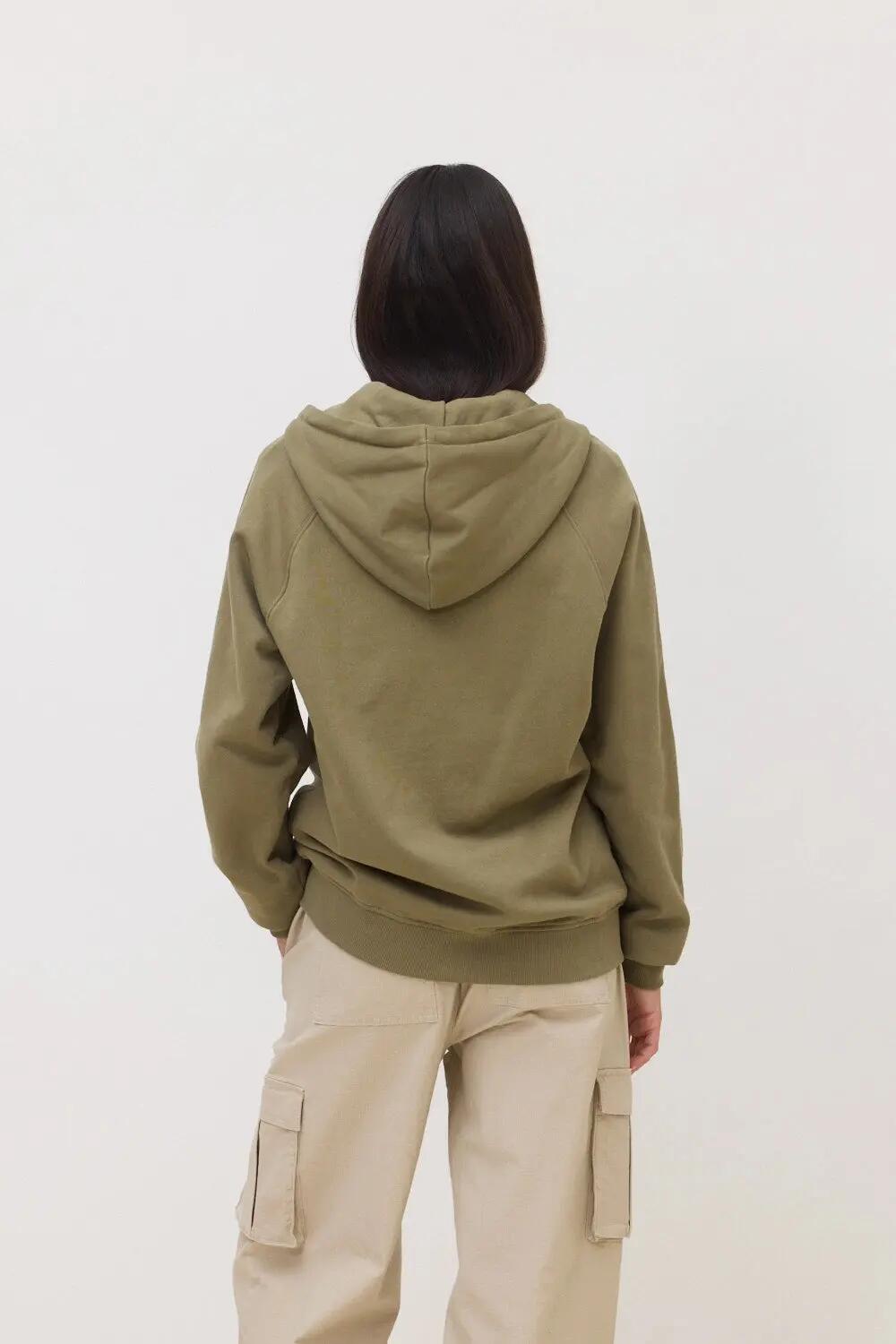 Sudadera con Capucha Blue Banana de 100% Algodón Orgánico Boost Olive Green 5/7