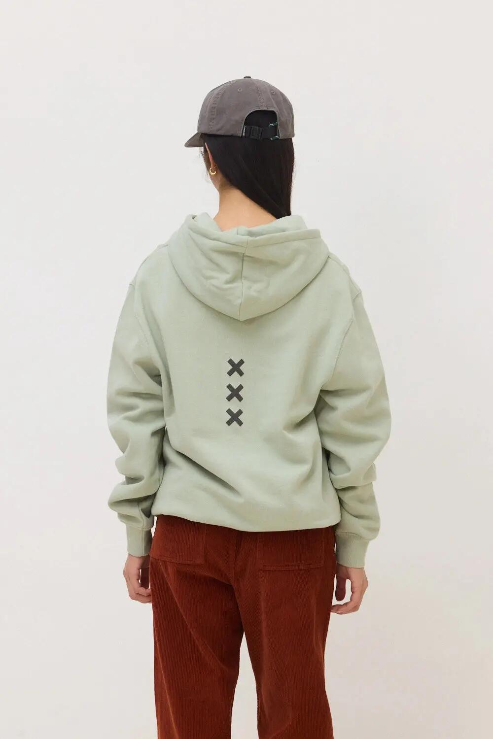 Sudadera con Capucha Blue Banana de 100% Algodón Orgánico Bonfire Sage 5/7