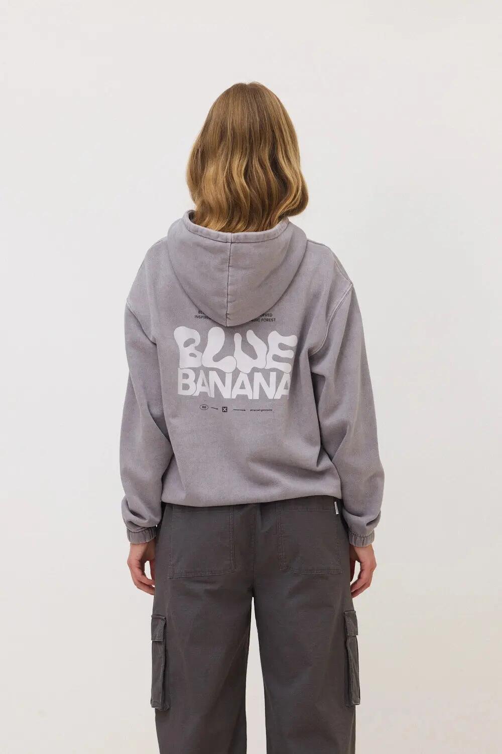 Sudadera con Capucha Blue Banana de 100% Algodón Orgánico Pike Antracita 5/7