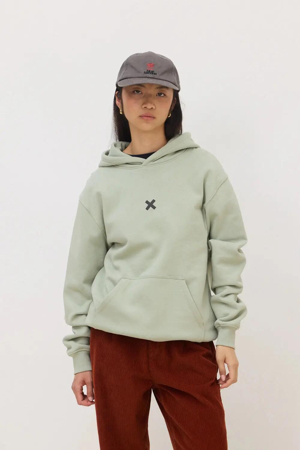 Sudadera con Capucha Blue Banana de 100% Algodón Orgánico Bonfire Sage 4/7