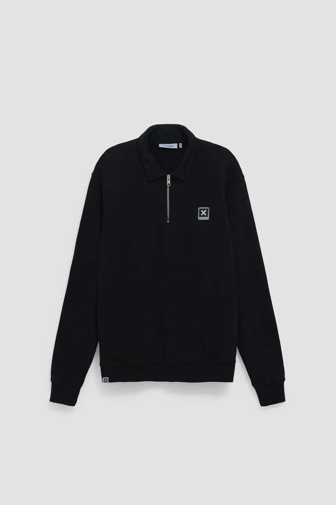 Sudadera Blue Banana de 100% Algodón Orgánico Polo Negra 7/7