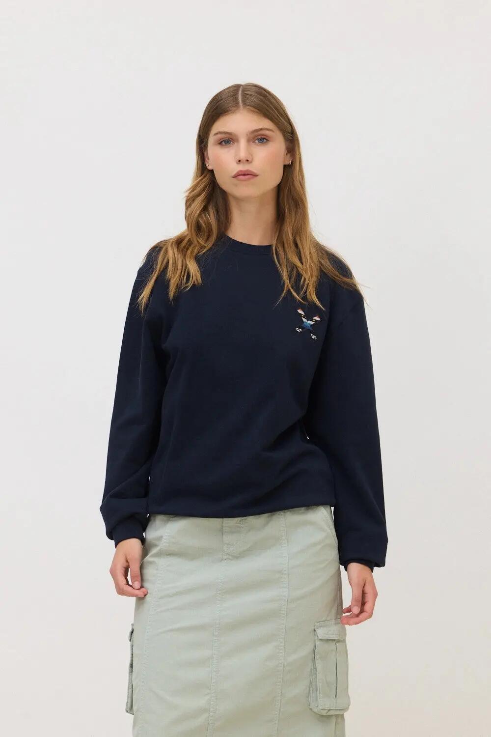 Sudadera Blue Banana de 100% Algodón Orgánico Nederland Azul Marino 4/7