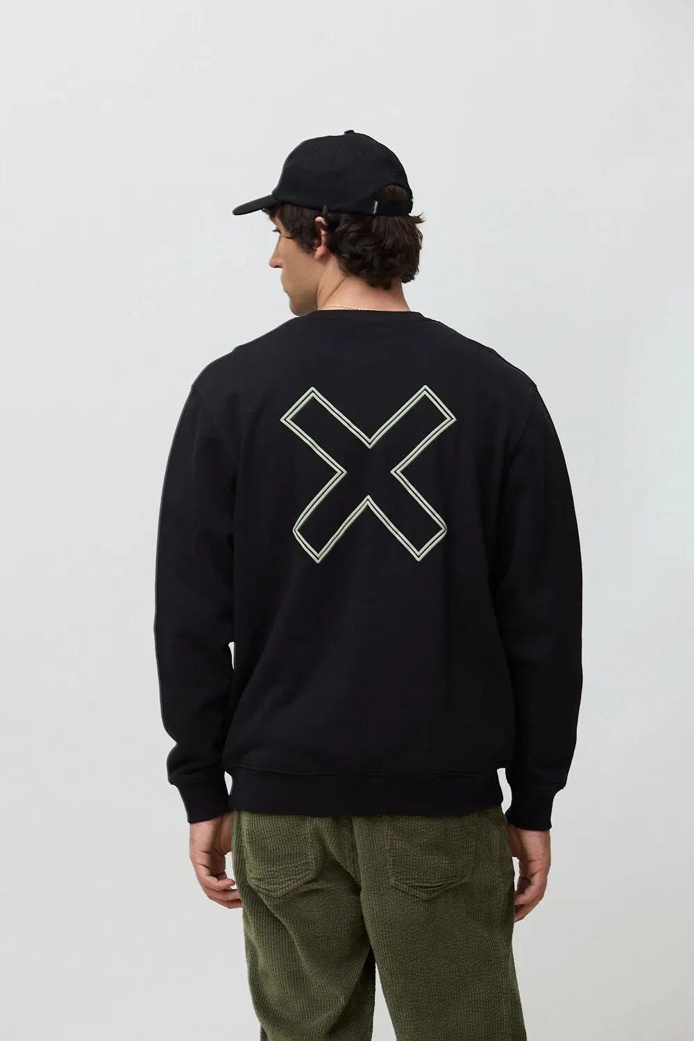 Sudadera Blue Banana de 100% Algodón Orgánico Reef Negra 2/7