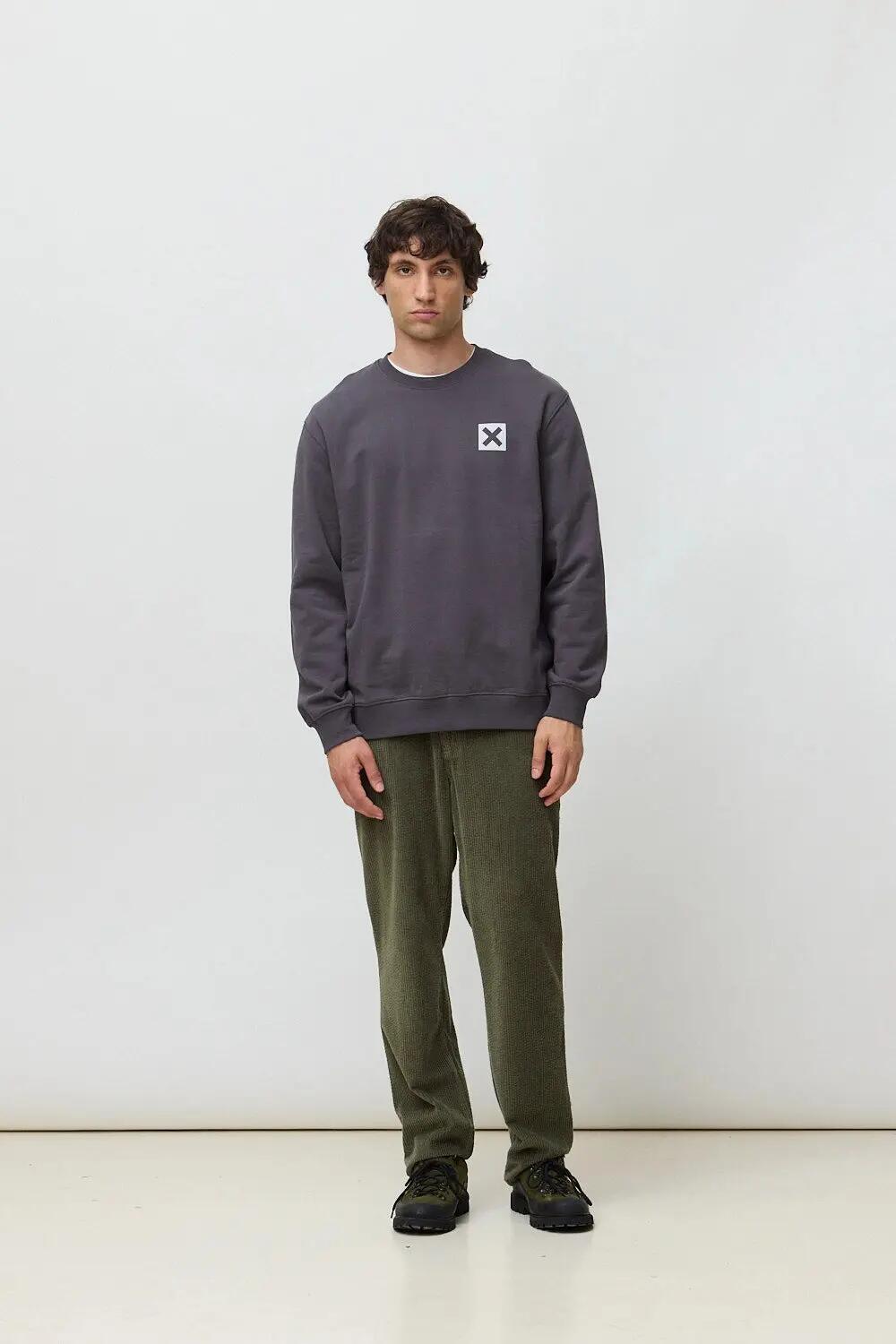 Sudadera Blue Banana de 100% Algodón Orgánico Nature Antracita 3/7
